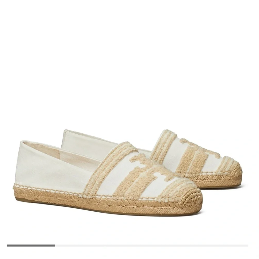 New Tory Burch Women's Double T Espadrille Flats